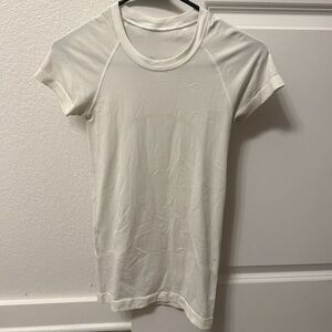 Lululemon White Swiftly Tech Short Sleeve Top